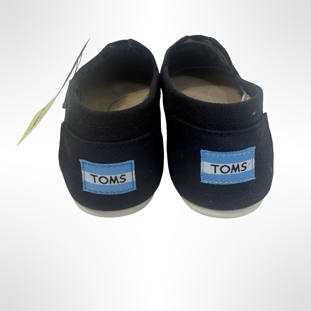 Toms Women's Classic Canvas Slip On Shoes Size 9 Wide New With Box Black Casual - Picture 4 of 7